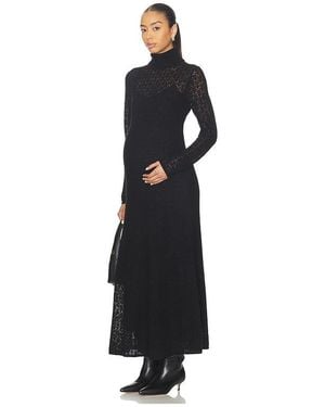 HATCH The Luella Knit Pointelle Dress - White