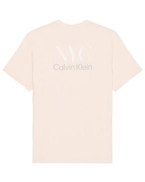Calvin Klein Shirt Embroidered - Weiß