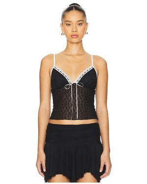 MORE TO COME Flor Cami Top - Black