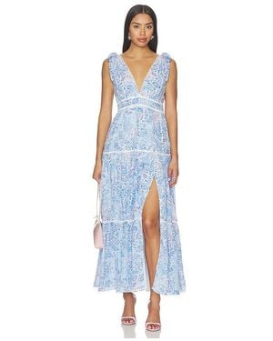 Poupette Perla Long Dress - Blue