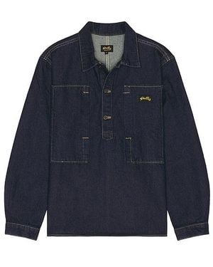 Stan Ray Painters Pop Over Shirt - Blue