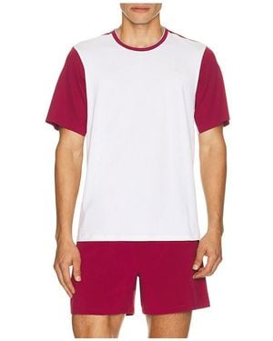 lululemon Uv Protective Pique Tennis Short Sleeve Shirt - Red