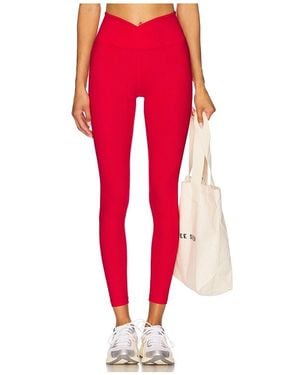Year Of Ours Ribbed Veronica Legging - Red