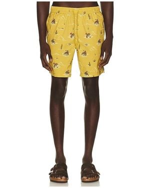 Brixton X Lone Star 7 Everyday Stretch Hybrid Short En Color Amarillo Mostaza Talla (También En M, S, Xl/1X)