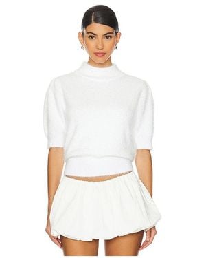 Bobi Bluse Sweater - Weiß