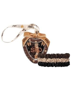 Slip Skinny Scrunchie Trio Ornament - White