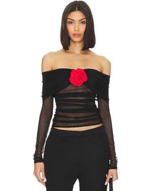 Amanda Uprichard X Revolve Nellia Blouse - Black