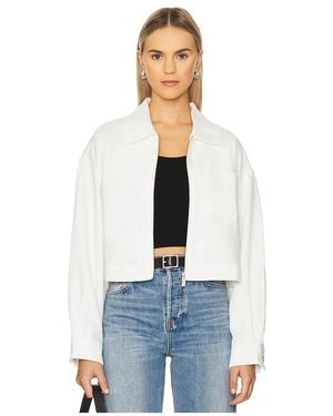 Sanctuary Cropped Paper Boy Jacket - White