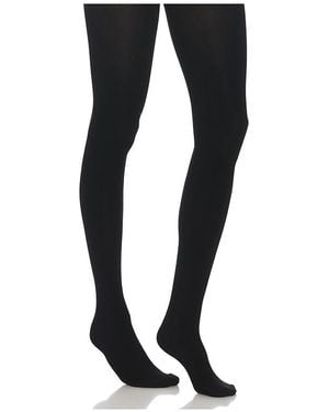 Commando COLLANTS FLEECE LINED OPAQUE en Black - Noir