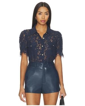 Generation Love Mikaelle Lace Shirt - Blue