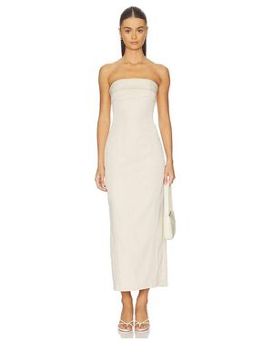 ALL THE WAYS Zyaire Strapless Maxi Dress - White