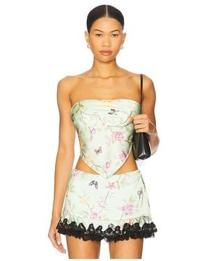 Lovers + Friends Meaux Scarf Top - White