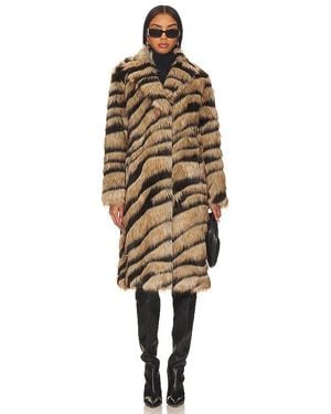 Unreal Fur Bengal Kiss Coat - Natural