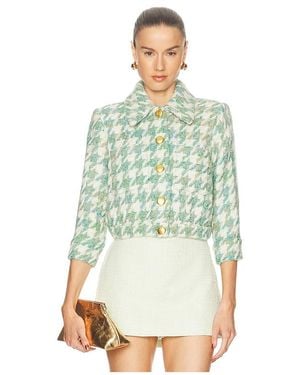 L'Agence Jia Crop 3/4 Sleeve Jacket - Grün