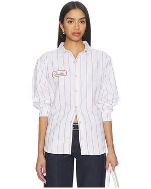 Darling Camisa Mechanic Button Down En Color Blanco Talla (También En S, Xl, Xs)