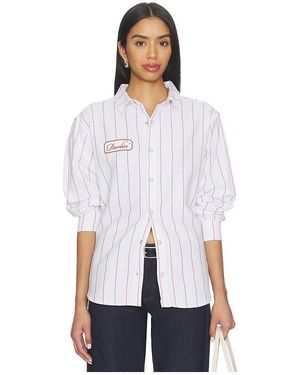 Darling Mechanic Button Down Shirt - White
