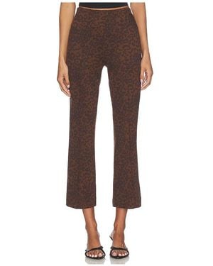 Rag & Bone Irina Ponte Jacquard Kick Flare - Brown