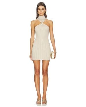 superdown Charlie Knot Front Knit Dress - White