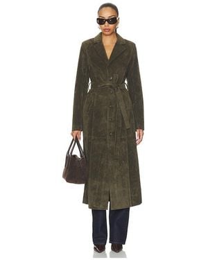 Joe's Jeans The Faux Suede Long Coat - Green