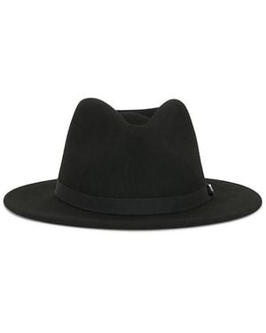 Brixton Messer Packable Fedora Hat - Black