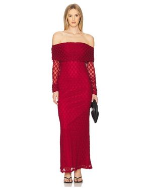 Bardot Adoni Off Shoulder Maxi Dress in Natural | Lyst