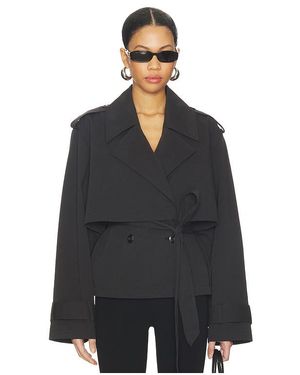 Joe's Jeans The Liz Cropped Trench Coat - Black