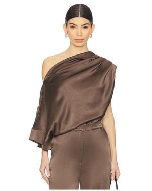 NonChalant Label Kenzie Top - Brown