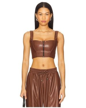 Heroine Sport Leather Bustier - Orange