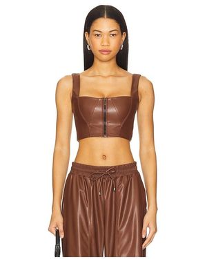 Heroine Sport Leather Bustier - Orange