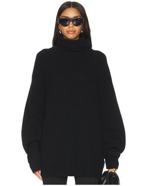 Helmut Lang Jersey De Cuello Alto Grueso Apex En Talla En - Negro