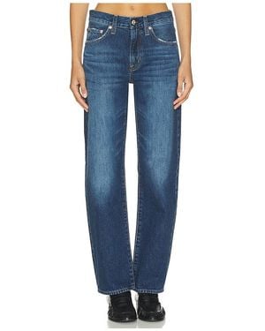 Pistola Lexi Mid Rise Bowed Straight Jeans - Blue