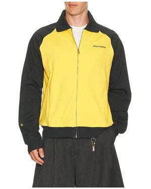 Daily Paper Dias Stacked Color Blocking Track Jacket - Yellow