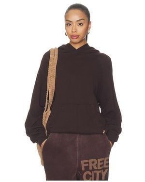 Freecity Basicgoodness Fluff Hoodie - Brown