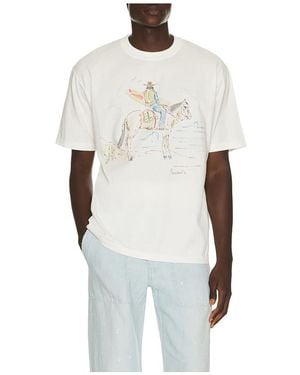 President's Hand Paint Cowboy Tee - White