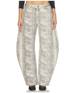 Lioness Horseshoe Jeans En Color Gris Claro Talla (También En S, Xxs, Xs, M) - Blanco