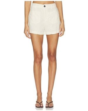 Sanctuary Linen Marine Short - White
