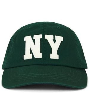 Polo Ralph Lauren Cotton Twill Ny Patch Logo Sport Cap - Green