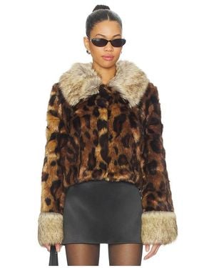 Unreal Fur Hidden Tiger Jacket - Brown