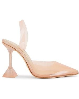 RAYE Slingback Pointed-Toe Acrylic Court Shoes - White