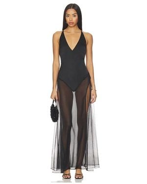 GUIZIO Olympia Maxi Dress - Black