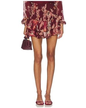 Hemant & Nandita Skirt - Red