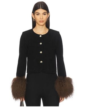 Susanna Chow Frida Suede Jacket - Black