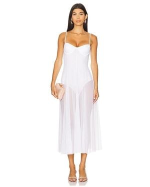 Norma Kamali Underwire Dress With Bodysuit - White