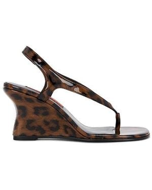Simon Miller Beep Thong Sandal Wedge - Brown