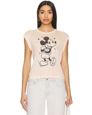 Junk Food Sparkle Mickey Tee - Natural