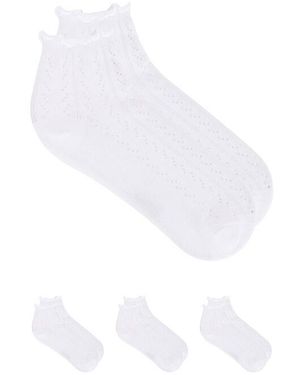 Stems CHAUSSETTES POINTELLE en White. - Blanc