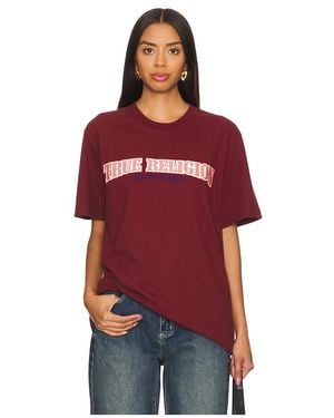 True Religion Cross Stitch Arch Tee - Red