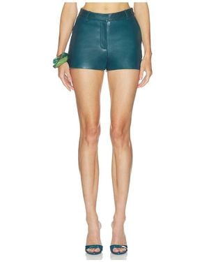 retroféte Naya Leather Short En Color Azul Talla (También En M, S, Xl, Xs, Xxs)