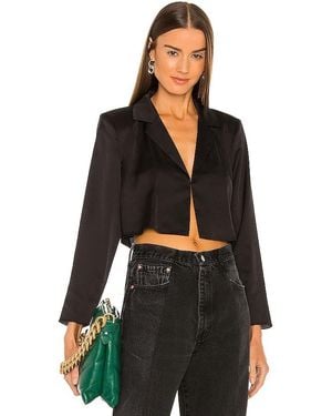 L'academie 'Academie The Leona Crop Blouse - Black