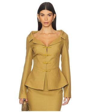 SAU LEE Nicola Crepe Top - Multicolour